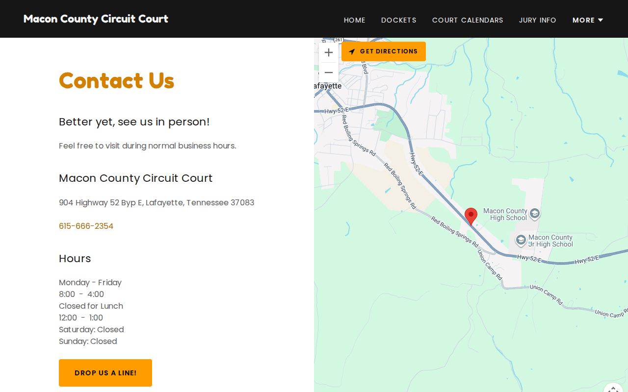 Macon County bench warrant lookup, Circuit Court Clerk contact information